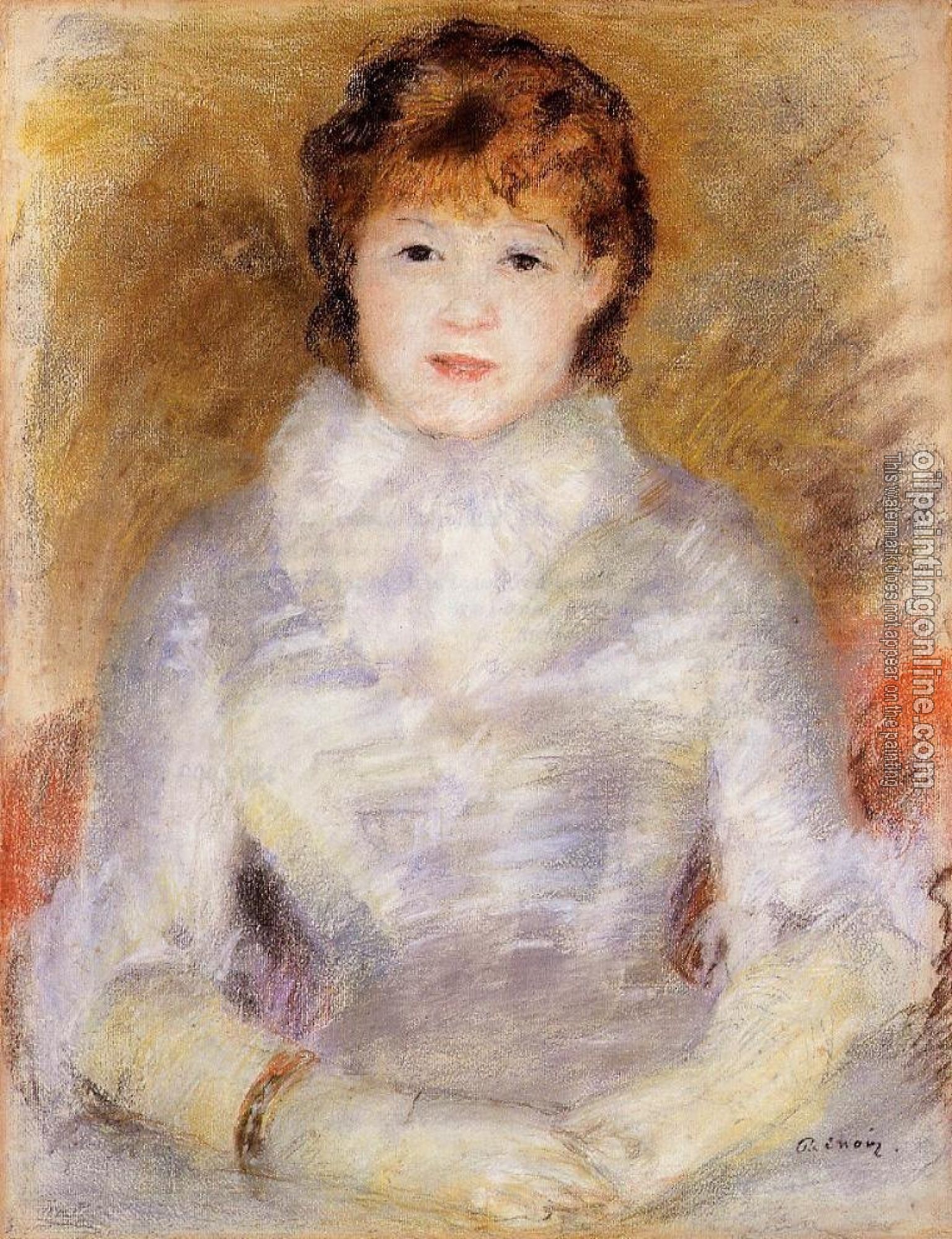 Renoir, Pierre Auguste - Portrait of a Young Woman, Ellen Andree